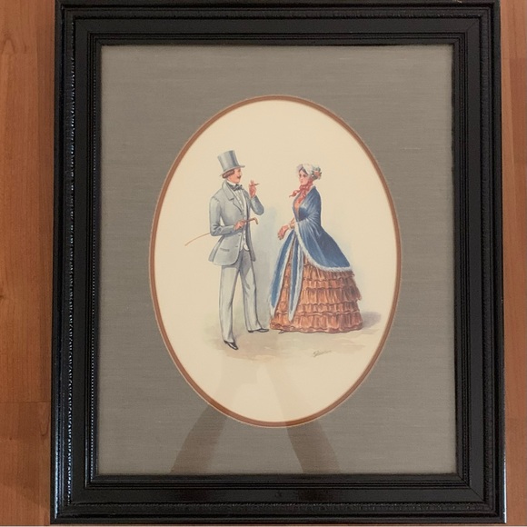 M. Jacobson Other - M. Jacobson Victorian Print Circa 1890 Framed & Matted
